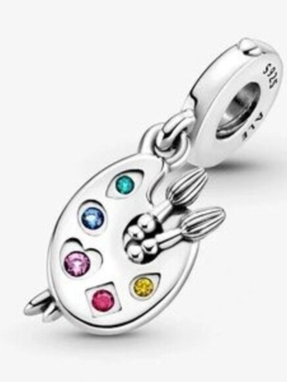 Colorful Paint Palette Dangle Charm